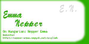 emma nepper business card